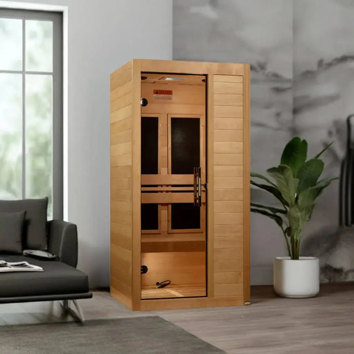 Maxxus S-Line Elite 1-Person Ultra Low EMF Far Infrared Sauna Maxxus Dreamwood Living
