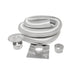 Metal-Fab SuperFlex stainless steel chimney liner kit with coiled flex liner, vent cap, top plate and connector