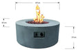 Modeno Tramore Round Fire Pit Table Modeno