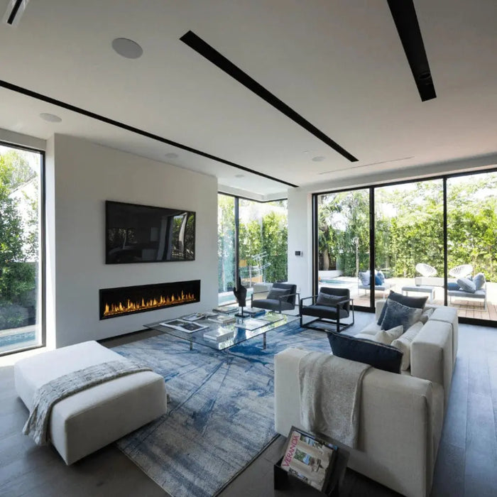 Modern Flames 76" Orion Slim Heliovision Electric Fireplace Modern Flames