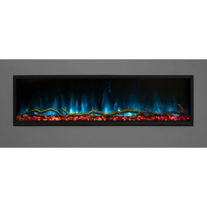 Modern Flames 96" Landscape Pro Slim Built In Electric Fireplace Modern Flames