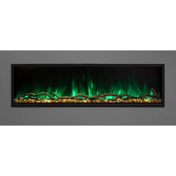 Modern Flames 96" Landscape Pro Slim Built In Electric Fireplace Modern Flames