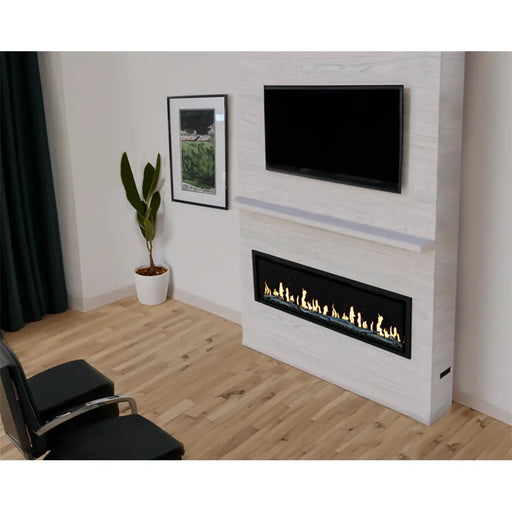 Modern Flames Allwood Media Wall System for Orion® Slim 60” Fireplace Modern Flames Dreamwood Living