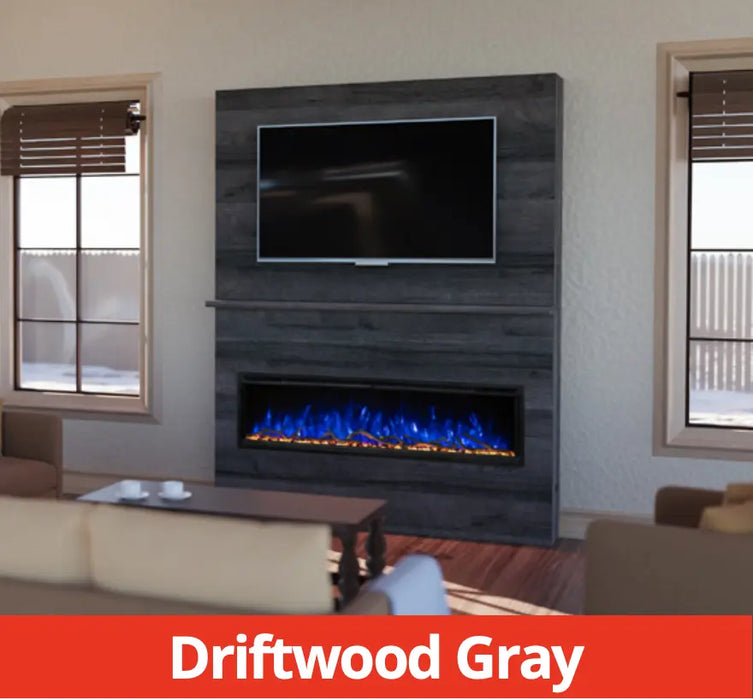 Spectrum Wall Box Modern Flames Allwood Media Wall System for Spectrum Slimline 60 ...