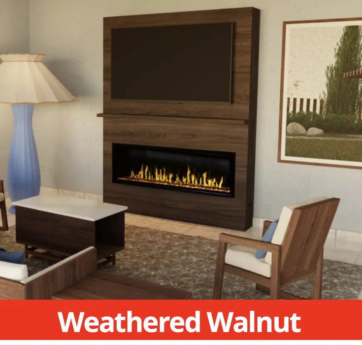 Modern Flames Allwood Media Wall System for Orion® Slim 60” Fireplace Modern Flames Dreamwood Living