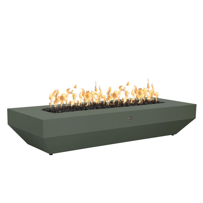 The Outdoor Plus OPT-MODPC48 Moderno 48" Powder Coat Rectangular Gas Fire Pit