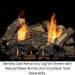 Monessen 24" Berkley Oak Refractory Gas Log Set (Logs Only) Monessen Dreamwood Living
