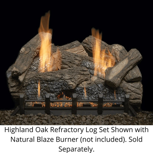 Monessen 30" Highland Oak Refractory Gas Log Set (Logs Only) Monessen Dreamwood Living