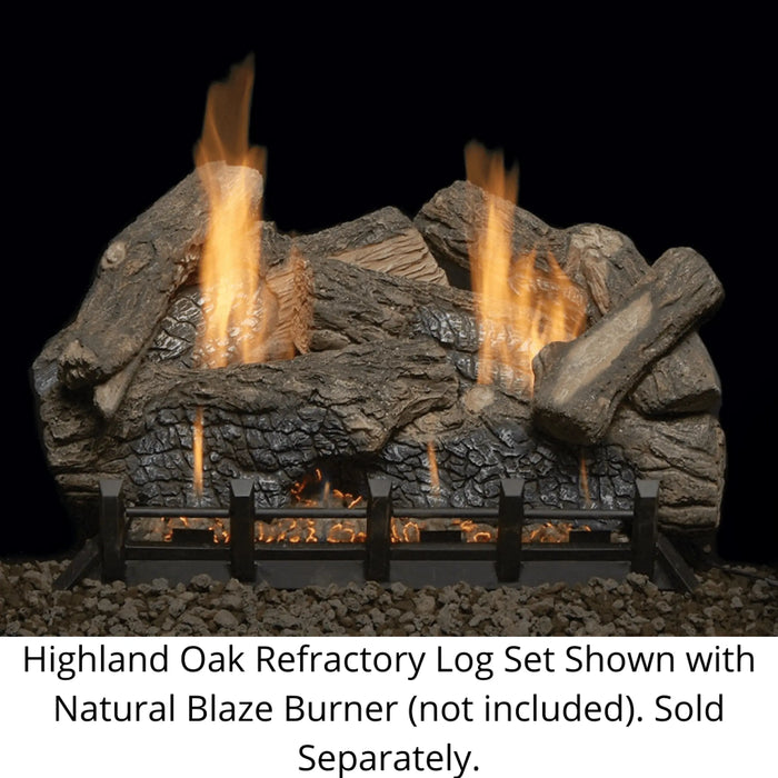 Monessen 30" Highland Oak Refractory Gas Log Set (Logs Only) Monessen Dreamwood Living