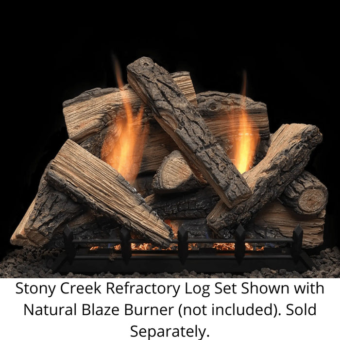 Monessen 30" Stony Creek Refractory Gas Log Set (Logs Only) Monessen Dreamwood Living