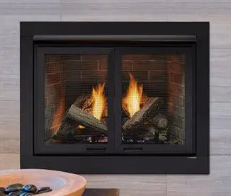 Monessen 32" Attribute Universal Circulating Vent Free Firebox with Radiant Face and Multitonal Brown/Gray Reversible Interior Panels Monessen Dreamwood Living