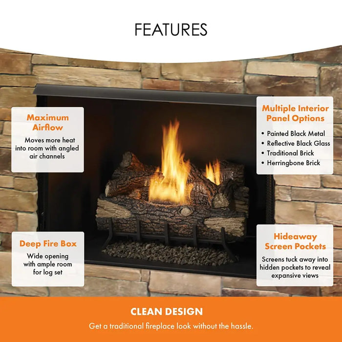 Monessen 32" Exacta Vent Free Circulating Clean Face Firebox