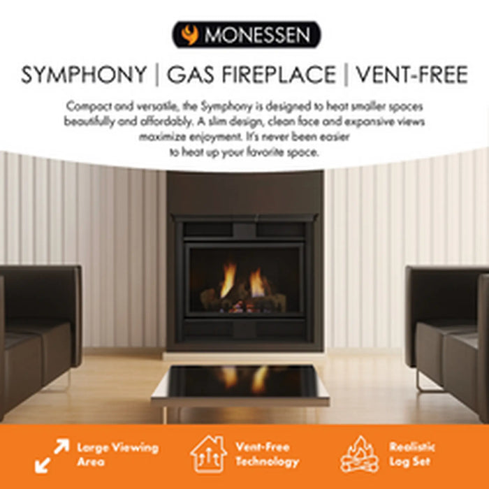 Monessen 32" Symphony Vent Free Traditional Natural Gas Fireplace