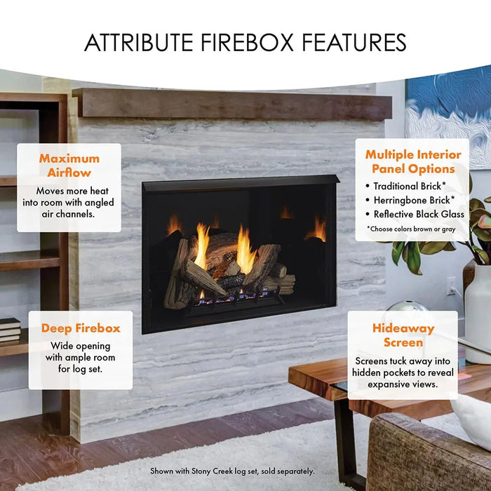 Monessen 36" Attribute Universal Circulating Vent Free Firebox