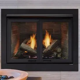Monessen 36" Attribute Universal Circulating Vent Free Firebox with Radiant Face and Multitonal Brown/Gray Reversible Interior Panels Monessen Dreamwood Living