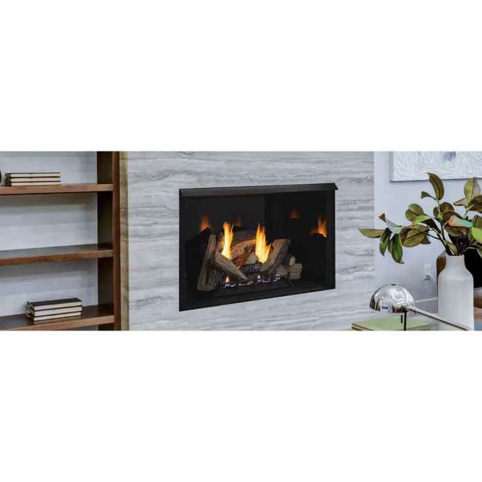 Monessen 36" Attribute Universal Circulating Vent Free Firebox with Radiant Face and Multitonal Brown/Gray Reversible Interior Panels Monessen Dreamwood Living