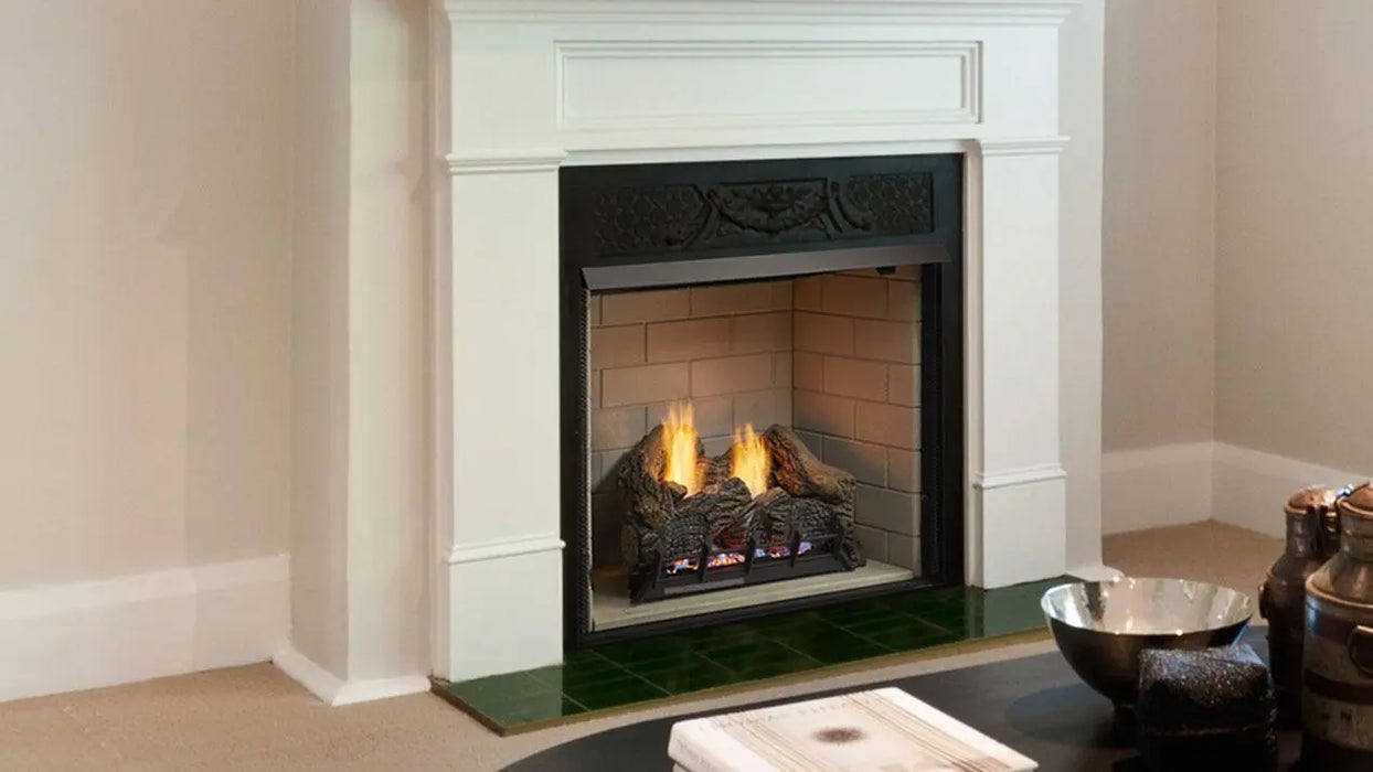 Monessen 36" Lo-Rider LCUF Clean Face Vent Free Gas Firebox with Interior Panels Monessen Dreamwood Living