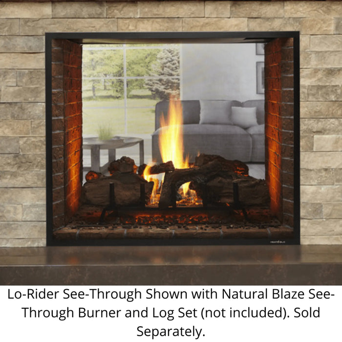 Monessen 36" Lo-Rider See Through Clean Face Vent Free Firebox with Traditional Refractory Firebrick Monessen Dreamwood Living