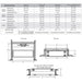 Monessen 42 in. Artisan vent free linear fireplace AVFL42 specification chart with front and top dimension drawings