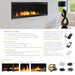 Monessen 42 in. Artisan vent free linear fireplace AVFL42 brochure page with room scene, features and control options