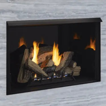 Monessen 42" Attribute Universal Circulating Vent Free Firebox with Radiant Face and Multitonal Brown/Gray Reversible Interior Panels Monessen Dreamwood Living