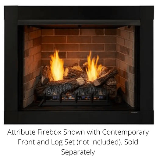 Monessen 42" Attribute Universal Circulating Vent Free Firebox with Radiant Face and Multitonal Brown/Gray Reversible Interior Panels Monessen Dreamwood Living