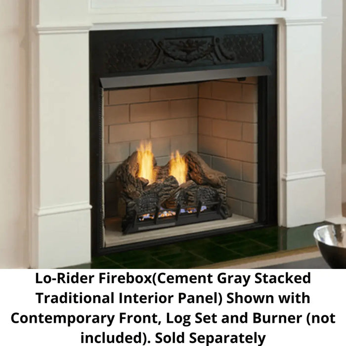 Monessen 42" Lo-Rider LCUF Clean Face Vent Free Gas Firebox with Interior Panels Monessen Dreamwood Living