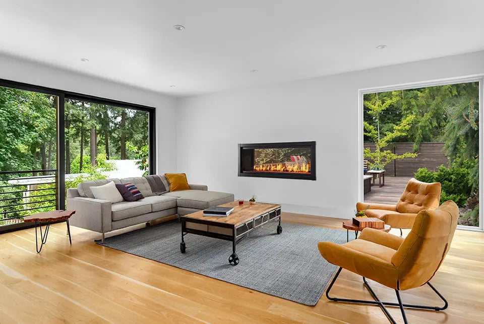 Monessen 48" Artisan Vent Free See-Through Linear Fireplace with IPI Plus Ignition Monessen Dreamwood Living