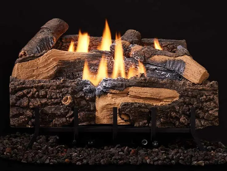 Monessen Mezmer 24" Log Set For Lumonessen Vent Free Burner Monessen Dreamwood Living