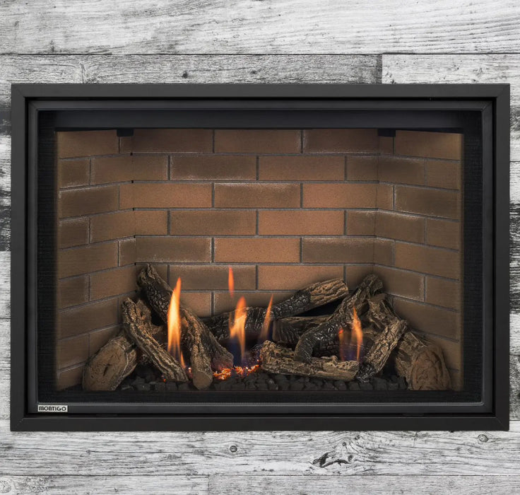 Montigo DelRay Square 38" Direct-Vent Full Load Gas Fireplace Montigo Dreamwood Living