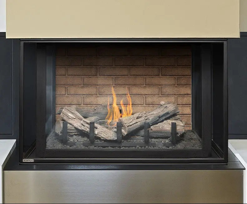 Montigo Divine Bay 38" Traditional Direct Vent Gas Fireplace Montigo Dreamwood Living