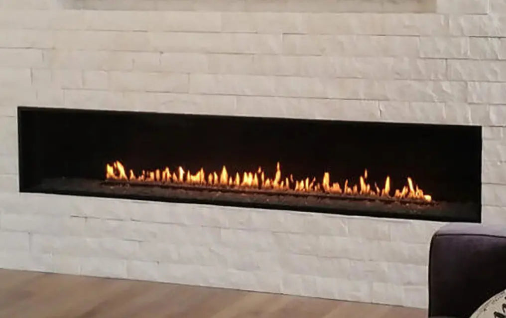 Montigo Exemplar R820 Single Sided Power Vented Gas Fireplace Montigo