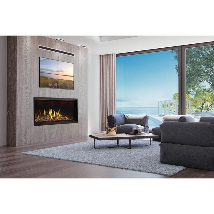 Napoleon 62" Tall Linear Vector Direct Vent Gas Fireplace with Luminous Logs Napoleon Hearth