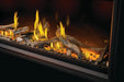 Napoleon 74"Tall Linear Vector Direct Vent Gas Fireplace with Luminous Logs Dreamwood Living
