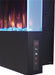 Napoleon Allure 38 Vertical Series Wall Hanging Electric Fireplace - side view showing the control buttons