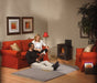 Napoleon Arlington Direct Vent Gas Stove - in a living room with a couple sitting on the floor