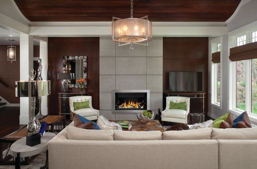 Napoleon Ascent Linear 36 gas fireplace, in a living room