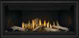 Napoleon Ascent Linear 42 gas fireplace, front view with beach fire media
