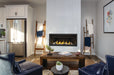 Napoleon Ascent Linear 46 gas fireplace, in a kitchen seating area