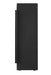 Napoleon Astound FlexMount electric fireplace, side view, full recess with end panel