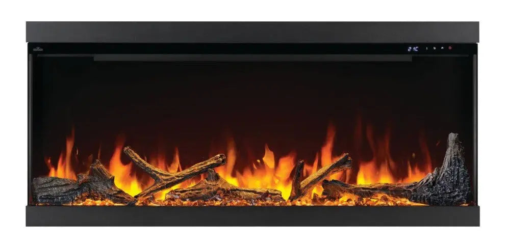 Beautifully designed electric fireplace elevating your home decor.