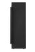 Napoleon Astound 74 FlexMount electric fireplace, side view, full recess with end panel