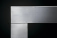 Napoleon CLEARion Elite electric fireplace, stainless steel trim front detail