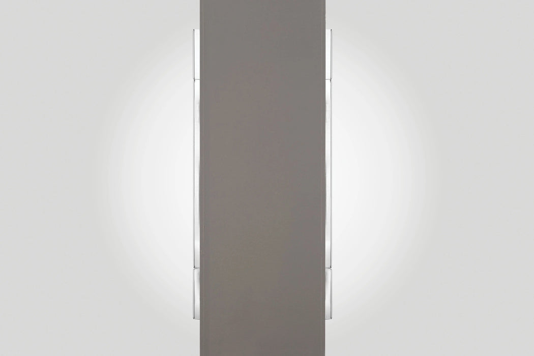 Napoleon CLEARion Elite electric fireplace, thin stainless steel trim side detail