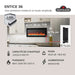 Napoleon Entice Series Wall-Hanging Electric Fireplace Napoleon Hearth Dreamwood Living