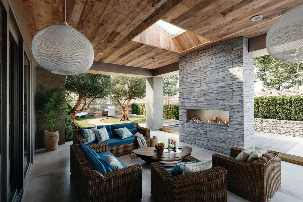 Napoleon Galaxy™ 74 Built-in Outdoor Gas Fireplace - Natural Gas Napoleon Hearth
