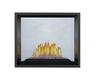 Napoleon High Definition 81 see-through gas fireplace, front view with glass media