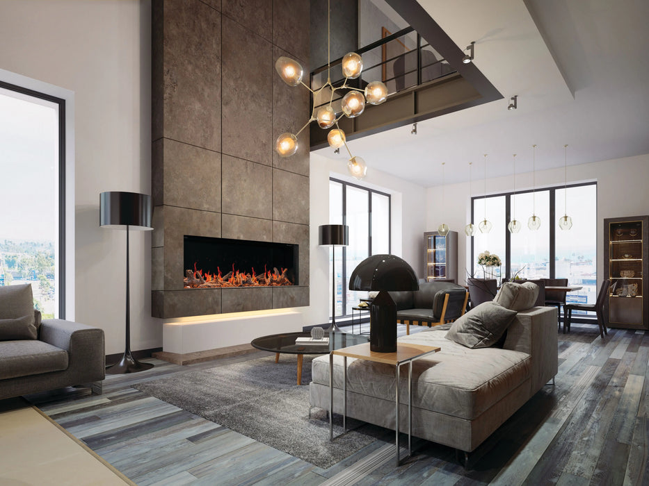 Napoleon Luminex 65 electric fireplace, one-sided installation in a room