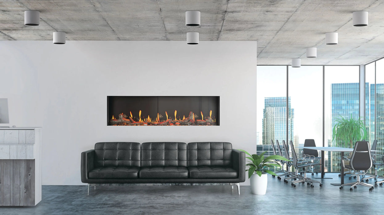 Napoleon Luminex 65 electric fireplace in an office