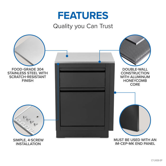 Napoleon OASIS® 24" x 26" Stainless Steel End Countertop